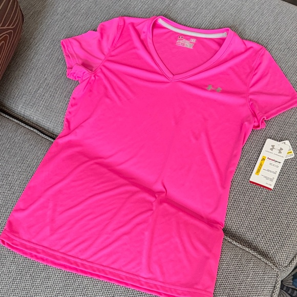 Under Armour Tops - Under Armour Women's Bright Pink Short Sleeve Tee, Large